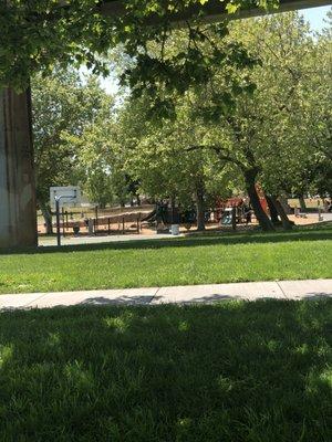 Playground, hoops