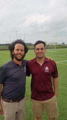 With Coach Arreola of Austin High Varsity Soccer