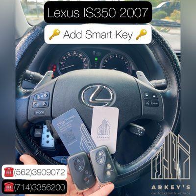 Lexus IS350 2007. New Smart Key !! Ready