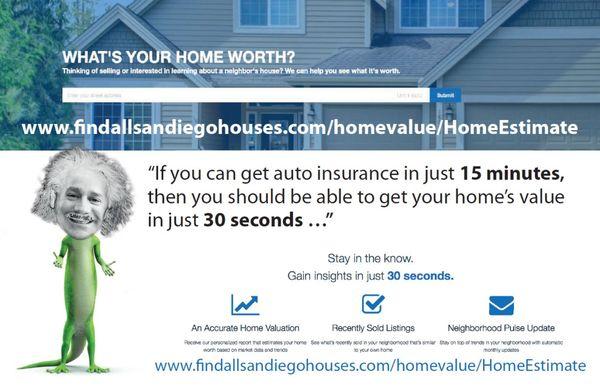 Get your FREE Home Evaluation in just 30 seconds