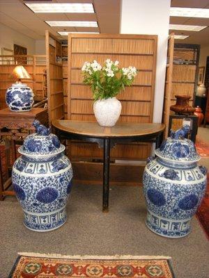 Chinese antique Half Moon Table