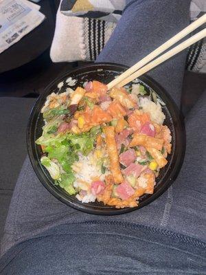 Build your own Poke Combo Bowl with Double Veggies