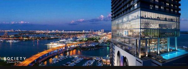 Water view Residences in Miami.
 Fully furnished. Short term rentals, great income