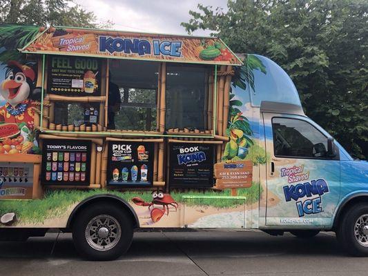 Kona Ice truck owned by R Sand.