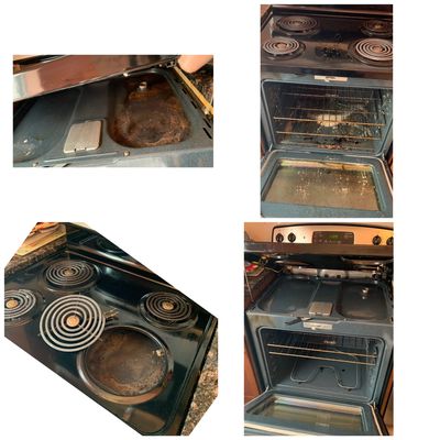 Before and after deep cleaning