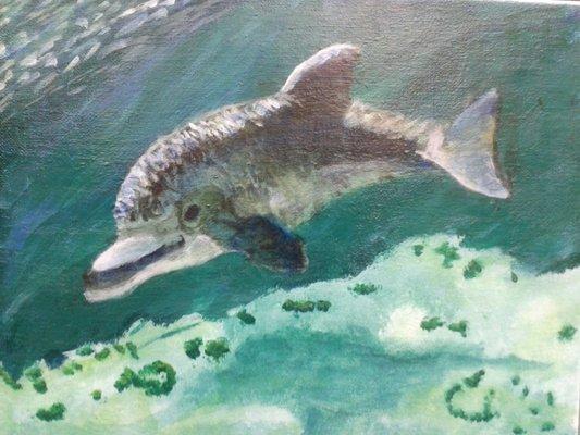 Age 7 "Dolphin" Acrylic