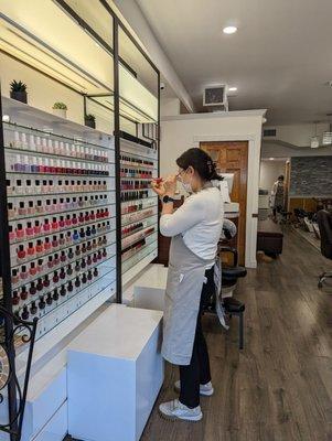 Nail polish display