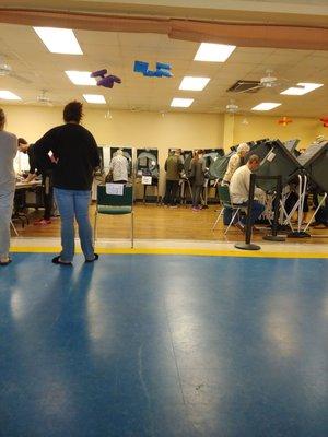 Early Voters brought wife to vote