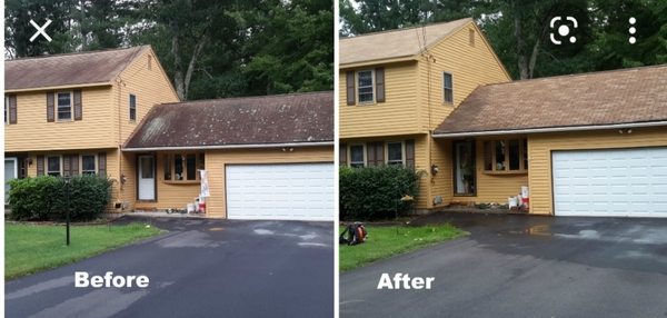 Roof wash done