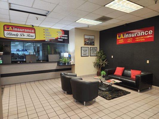 The interior of L.A. Insurance agency AZ-48