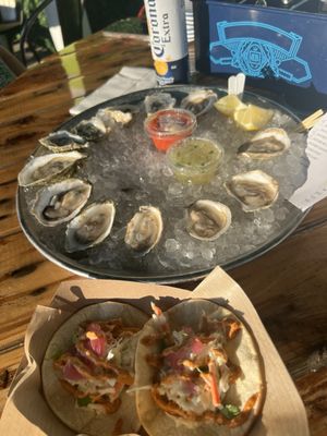 Raw Oysters and Tacos