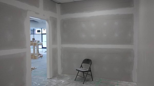 Finished drywall