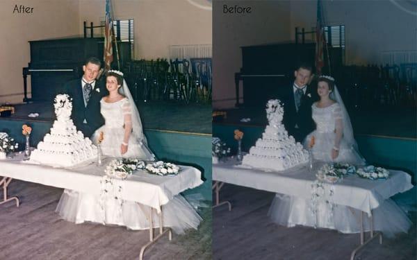 Photo Restoration Before and After