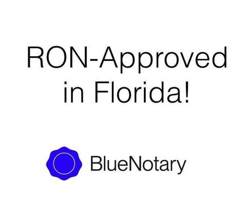 RON (Remote Online Notary) Approved