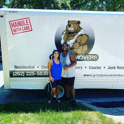 Another satisfied client. We'd like to thank Angie for choosing Grizzly Movers for her moving needs.