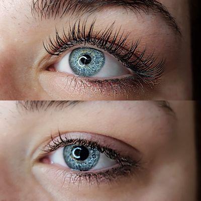 Classic Lash Extensions Before and After