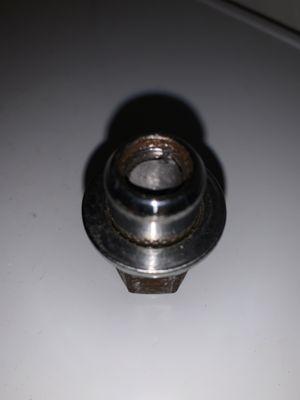 Cross-threaded lug bolt & nut.