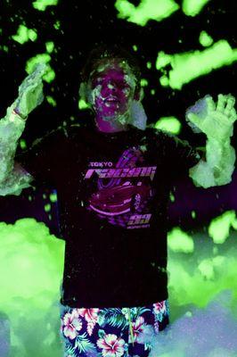 Glow foam party