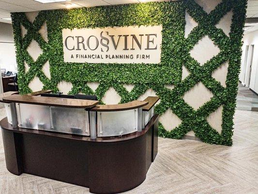 The Crossvine office lobby.