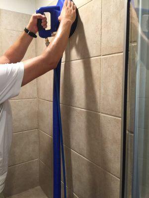 Ultimate Chemdry wall tile cleaning