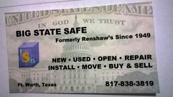 Big State Safe Renshaw