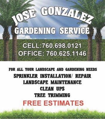 Jose Gonzalez Gardening Service