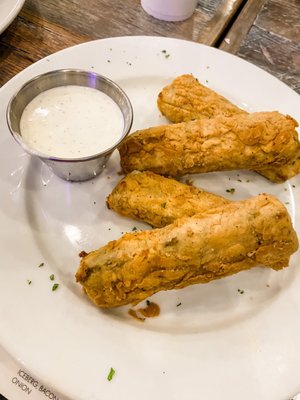 Spinach artichoke dip sticks