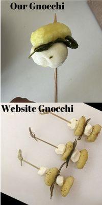 Our Gnocchi vs Website Gnocchi