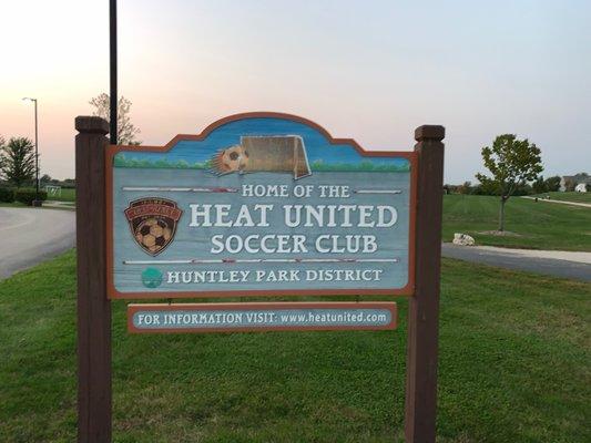 Home of the Heat United Soccer Club.