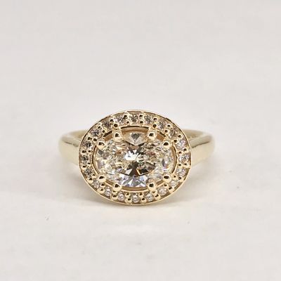 14k diamond ring