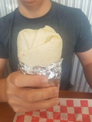 Steak breakfast burrito...speaking of brunch, yo! Rating: 4 stars