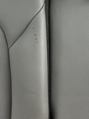 Scraped upholstery