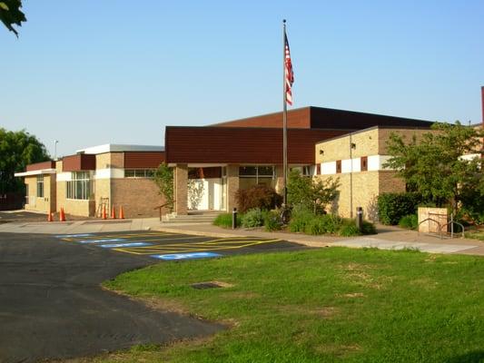 Outside Perry Public Library