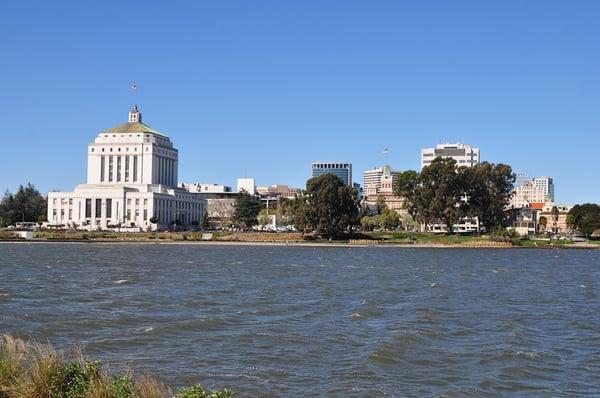 Lake Merritt and the Renee C. Davidson Courthouse