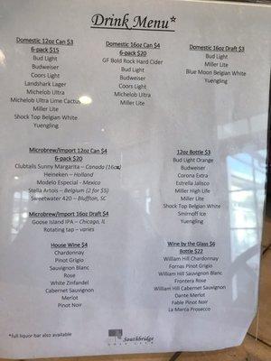 Drink Menu