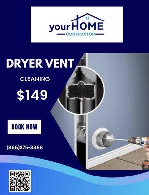 Dryer Vent Cleaning Special