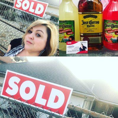 SOLD in San Fernando Valley California, 2016.  This was my gift to the buyers, they did not want to be in the photo so, I took one of me :))