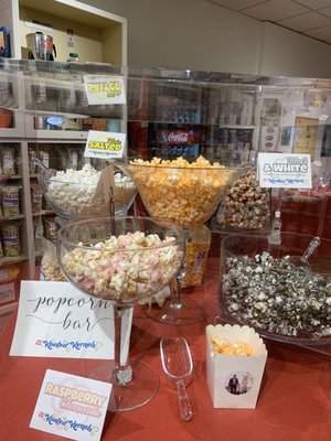 Different flavored popcorn!