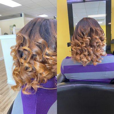 Beautiful color and curls