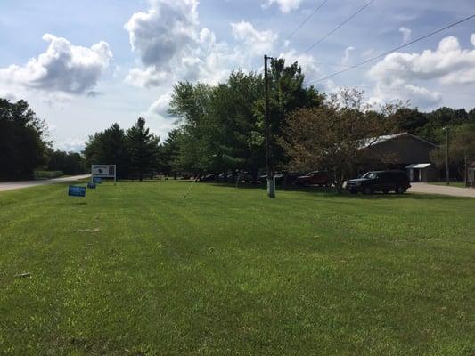 Main entrance to this privately-owned camp ground. 5 minutes from Turkey Run State Park.