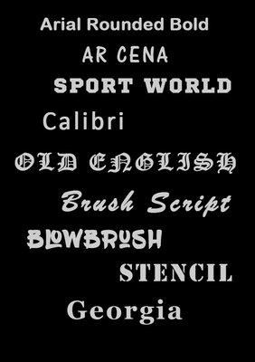 font style available for customized personalized if you dont have logo #2