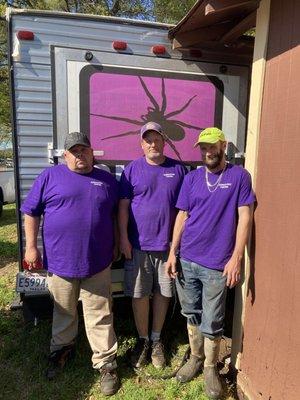 Glenna's Pest technicians, James, Dusty and Anthony.