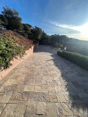 paver driveway installation