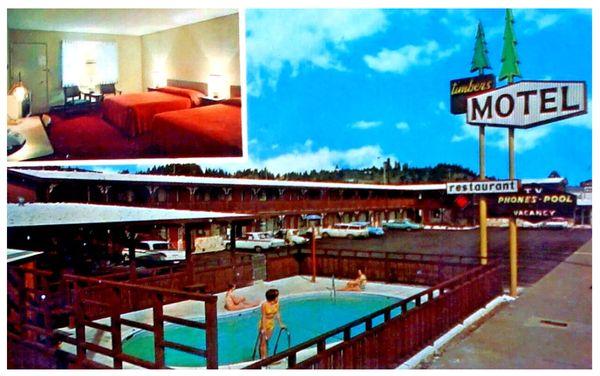 Postcard of Inn - 1965, Pool is no longer at the Inn.