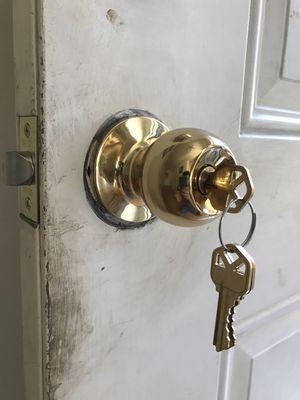 Residential Door knob installation