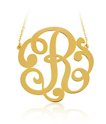 Monograms Avalable in 14kt. Gold and Sterling Silver