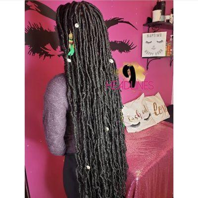 Custom Length Faux Locs by @StephenStylez_u