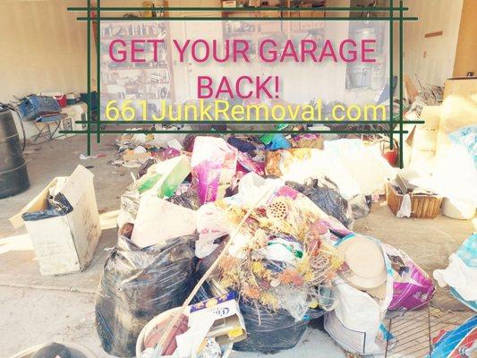 Palmdale Garage clean out. Trash Removal Palmdale job.