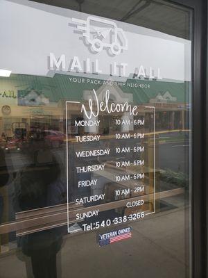 Front door business hours