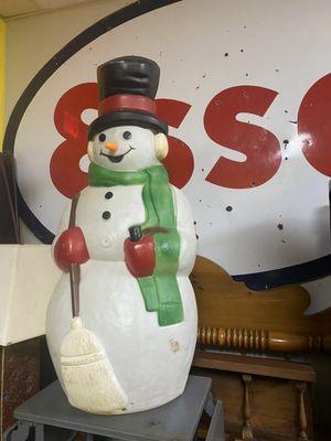 Vintage Blow mold snowman light up